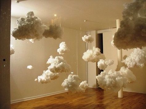 Fake clouds Hanging Clouds, Paper Lanterns Diy, Décor Diy, Paper Lanterns, Handmade Home Decor, Handmade Home, Winter Decor, Diy Paper, Diy And Crafts