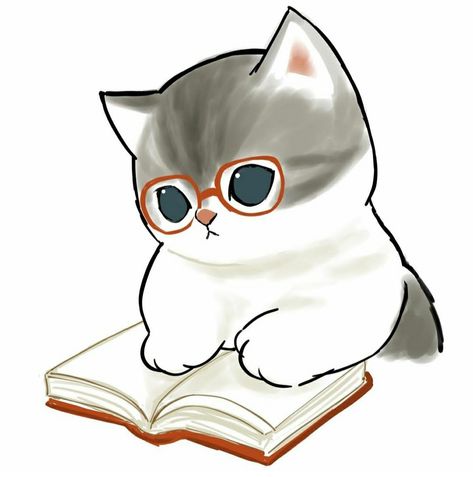 Mofusand Icon Png, Mofusand Icon, Cat With Glasses Drawing, Mofu Sand Cat, Cat Studying, Mofusand Cats, Tattoo Silhouette, Mofu Sand, Sand Cat