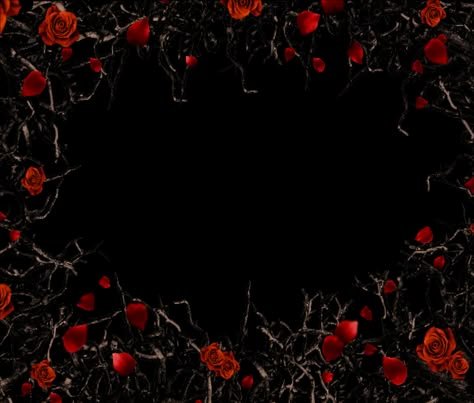 Mq Red Black Roses Gothic Frame Frames Border Borders - Thorny Vines With Roses Clipart - Full Size Clipart (#3859981) - PinClipart Aesthetic Background For Drawings, Thorns Background, Aesthetic Boarder, Rose Overlay, Roses And Thorns, Png Border, Rose Texture, Rose Border, Black And Red Roses