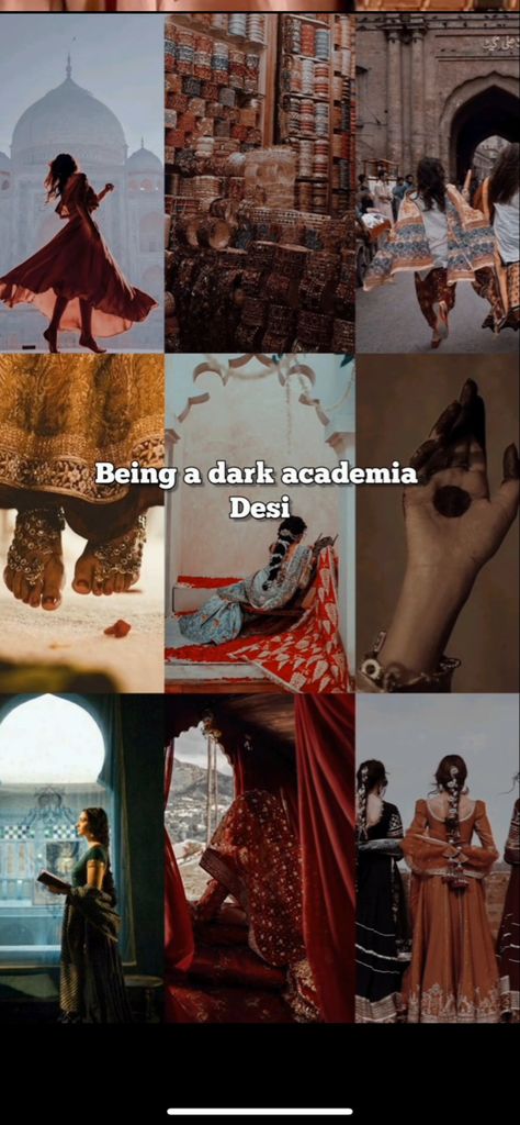 #desipinterest #darkacademiaaesthetic #darkacademia #indianaesthetic Desi Vision Board, Desi Dark Academia Aesthetic, Indian Dark Academia, Desi Pinterest, Romantic Academia, Chaotic Academia, Aesthetic Girly, Life Vision, Life Vision Board