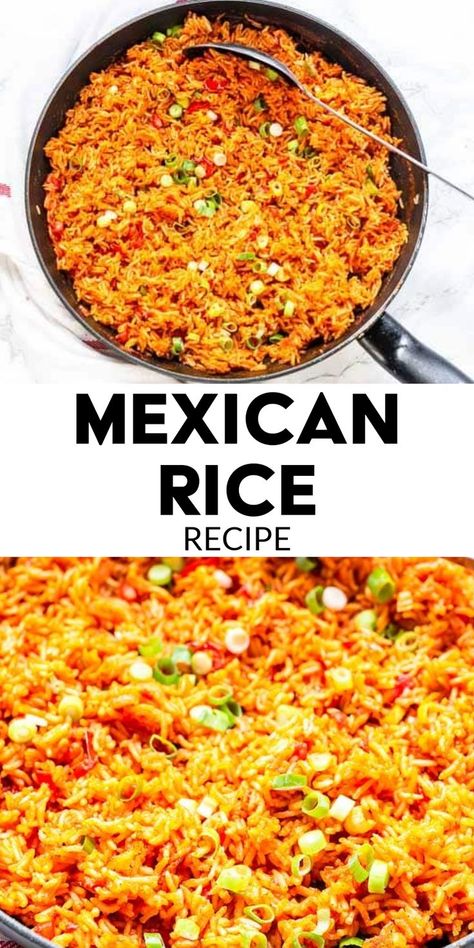 Mexican Rice Recipe Restaurant Mexican Rice Recipe, Healthy Spanish Rice, Mexican Rice Recipe Restaurant Style, Authentic Spanish Rice Recipe, Perfect Mexican Rice, Authentic Mexican Rice Recipe, Best Spanish Rice, Hispanic Food Recipes, Best Spanish Rice Recipe