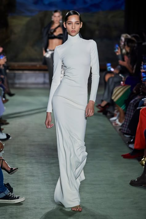 2020s Fashion Trends, Yasmin Wijnaldum, Fashion Trend Report, Leather Shirt Dress, Brandon Maxwell, 2020 Fashion Trends, Fantasy Dress, Fashion Seasons, Gorgeous Gowns