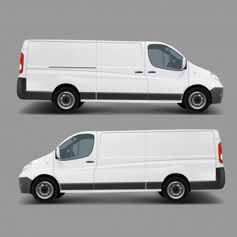 White commercial cargo minivan vector te... | Free Vector #Freepik #freevector #mockup #business #car #design Van Template, Vehicle Signage, Polygon Modeling, Step Van, Friend Ship, 5 Star Hotel, Cool Vans, Branding Template, Van Design