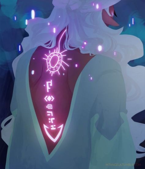 Glowing Tattoos, Princess Allura, Takashi Shirogane, Magic Tattoo, Arte Fantasy, Magic Art, 판타지 아트, Neon Lights, Dnd Characters