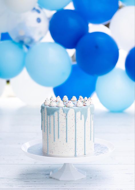 Smash Cake Simple, Smash Cake Theme, Blue Smash Cake, Cake Simple, Blue Cakes, Smash The Cake, Bitty Baby, Smash Cake, Cake Smash