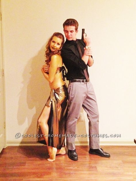 My boyfriend and I tried to think up a very unique costume idea for this halloween. And since the new James Bond movie, Skyfall, is coming out soon, James Bond Halloween Costume Couple, James Bond Halloween Costume, Couples Costumes Ideas, Two Person Costumes, Golden Girls Costumes, List Of Halloween Costumes, Cool Couple Halloween Costumes, Couples Dress, Bond Party