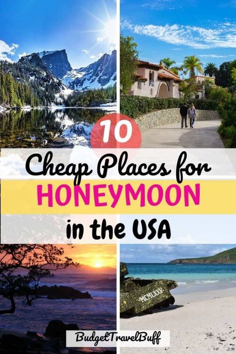 Top 10 Cheap Honeymoon Destinations in the USA Honeymoon Locations In The Us, Cheap Getaways Couple, Best Romantic Getaways In The Us, Anniversary Trips On A Budget, Romantic Vacations In The Us, Anniversary Trips In The United States, Romantic Destinations United States, Romantic Anniversary Trips, Romantic Locations