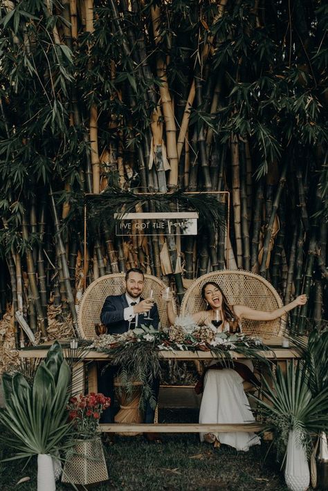 Tropical Bohemian Wedding, Hermes Photography, Serendipity Garden Weddings, Wedding Locations California, Tropical Bohemian, Jungle Wedding, Bridal Decor, Late Summer Weddings, Los Angeles Wedding Photographer