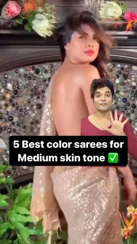 Arijit Maity | Fashion Designer & Celebrity Stylist Kolkata📍 | Save it for later ✅ : 5 best color sarees for medium skin tone ✨ We all have beautiful skin tone I’m just suggesting the best one ☝️… | Instagram Celebrities In Sarees, Lehenga Designs For Dark Skin, Saree Styles For Brown Skin, Bridal Saree For Dusky Skin Tone, Saree For Warm Skin Tone, Medium Skin Tone Dress Color, Lehenga For Brown Skin Tone, Colours For Dusky Skin Tone Dress, Sarees For Brown Skin