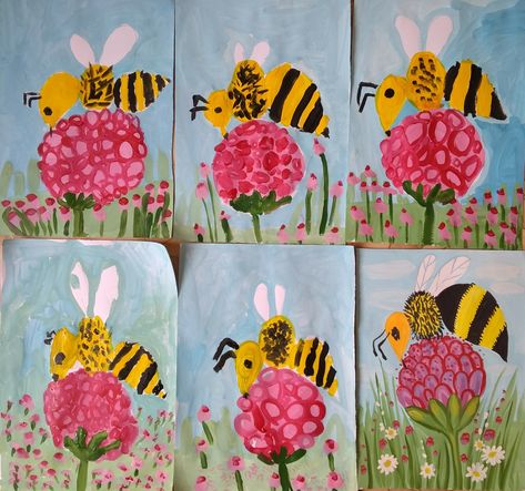 Art Ideas For Teachers, Spring Art Ideas, Craft Ideas For Beginners, Spring Art Projects, Ideas For Teachers, 2nd Grade Art, 3rd Grade Art, Classroom Art Projects, Basket Fillers