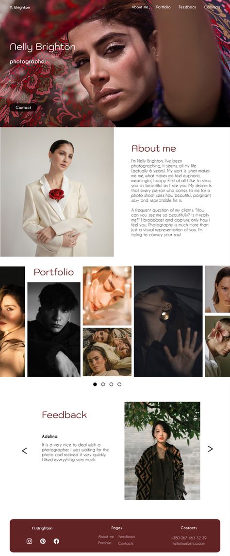 Portfolio Design For Photographers, Styling Portfolio Layout, Fashion Photography Portfolio Layout, Photos For Portfolio, Actor Portfolio Design, Fashion Portfolio Website Design, Photographer Portfolio Layout, Photographer Portfolio Pdf, Portfolio Photography Model