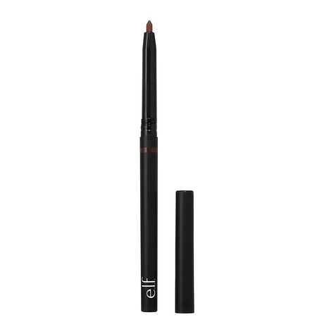 e.l.f. No Budge Retractable Eyeliner, Creamy, Ultra-Pigmented & Waterproof, Creates Bold & Defined Lines, Vegan & Cruelty-Free, Black 0.006 Oz Elf Eyeliner, Intense Eyes, Eyeliner Brown, Retractable Eyeliner, Elf Products, Pencil Liner, Brown Eyeliner, Best Eyeliner, Elf Cosmetics