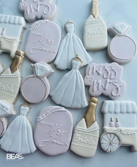 Pearls & Prosecco 🍾🥂for this beautiful bride to be 👰🏻‍♀️ Loving this soft color palette 🤍 #galletasdecoradas #cookies #sugarcookies #glaseadoreal #cookieart #cookier #cookiesofinstagram Yes To The Dress Cookies, Dress Cookies, Soft Color Palette, Say Yes To The Dress, Cake Cookie, Yes To The Dress, Cookie Art, Bride To Be, Say Yes