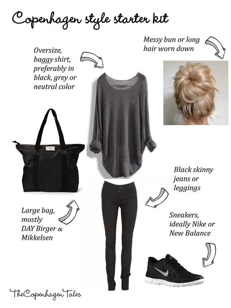 Copenhagen style outfit - a starter kit Style Chart, Paris Mode, Copenhagen Style, Mode Casual, Looks Style, Mode Inspiration, Look Chic, Outfits Casuales, Travel Outfit