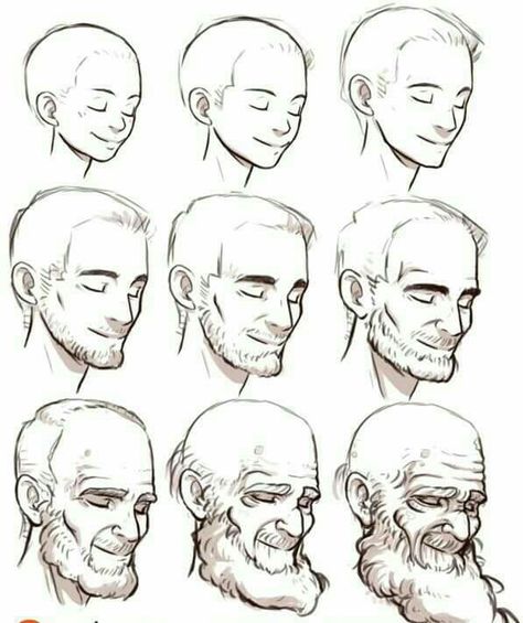 Drawing beards facial hair Aging Drawing, Beard Drawing, Anime Face, Drawing Heads, Anatomy For Artists, 캐릭터 드로잉, Anatomy Drawing, Realistic Drawings, Character Design References