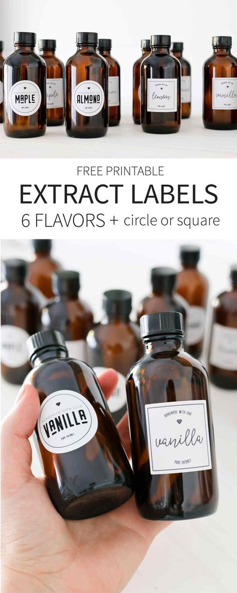 Extract Flavors, Borders Journal, Sanrio Minecraft, Vanilla Extract Labels, Extract Making, Diy Extracts, Syrup Labels, Make Vanilla Extract, Vanilla Extract Recipe