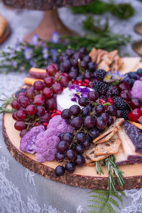 Purple Cheese Board — My Moonstone Kitchen Purple Foods For Party Snacks, Purple Themed Charcuterie Board, Charcuterie Board Ideas For 2, Cheese Board Party, Pastel Charcuterie Board, Lavender Charcuterie Board, Blueberry Charcuterie Board, Winter Cheese Board, Purple Appetizers