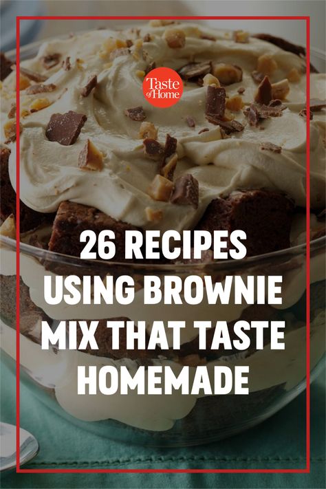 Brownie Mix Desserts, Brownie Deserts, Boxed Brownies Better, Boxed Brownie Recipes, Peanut Butter Brownie Bites, Brownie Mix Recipes, Brownie Desserts Recipes, Special Cookies, Recipes Using Cake Mix