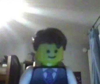 Lego Man, A Smile, A Man, Lego, Blue