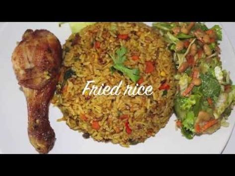 Ghana Rice Balls, Ghana Fried Rice And Chicken, Ghanaian Fried Rice, Ghana Fried Rice, African Fried Rice, Cooking Fried Rice, Homemade Fried Rice, Easy Ethnic Recipes, Beef Fried Rice