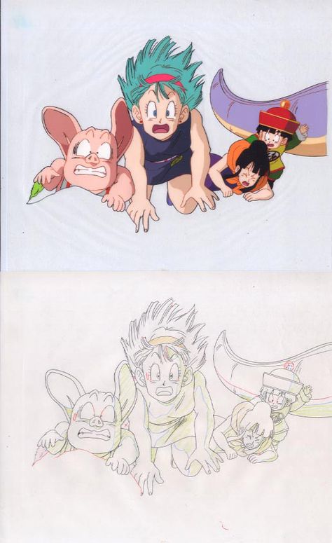 Dragon Ball, Z and GT  Anime series and movies  Dragon Ball Animation Cels  Shuusei Genga  Douga  and Roughs  Web collection  Scans selected and collected over the years in auctions sites and over the web.  edited with Adobe Photoshop.  provided by: www.kamisama.com.br Ball Animation, Animation Frames, Epic Dragon, Goku Manga, Dr Slump, Animation Cel, Goku Vegeta, Cheer Pictures, Dragon Ball Super Manga