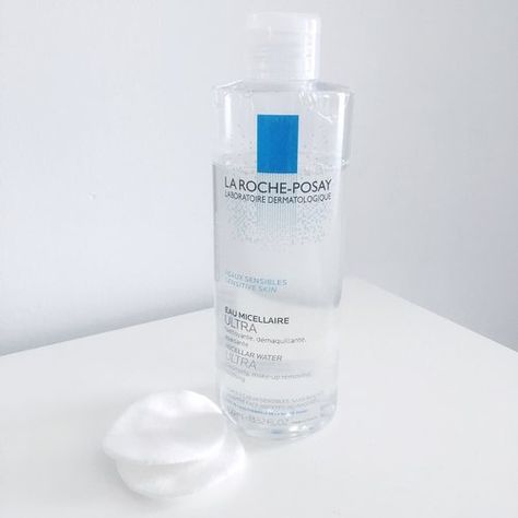 Laroche Posay Micellar Water, La Roche Posay Micellar Water, Oil In Water, Laroche Posay, Label Ideas, Fallen In Love, Skin Secrets, Micellar Water, Roche Posay