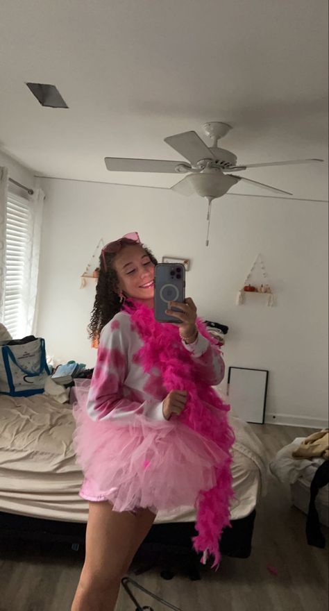 #pinkout #schoolspirit #pin #tutu #boa #sunglasses #school #football #footballgames Pink Out Dress Up Day School, Pink Outfits Football Game, Pink Out Football Game Outfits Cheer, Pink Out School Shirts, Pink Spirt Week, Pink Tutu Outfit, Pink Out, Pink Tutu, Tutu Outfits