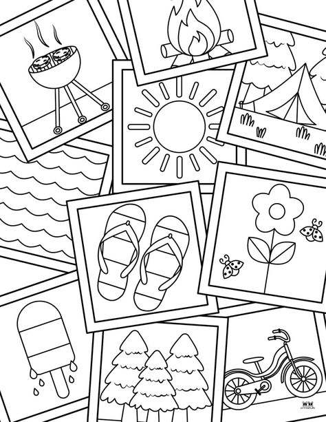 Choose from 100 unique summer coloring pages for endless coloring fun for those lazy hazy summer days. 100% FREE. Print from home! Free Summer Coloring Sheets, Summer Colouring Pages, June Coloring Pages, Vacation Coloring Pages, American Flag Coloring Page, Summer Coloring Sheets, Tumblr Coloring Pages, Fnaf Coloring Pages, Beach Coloring Pages