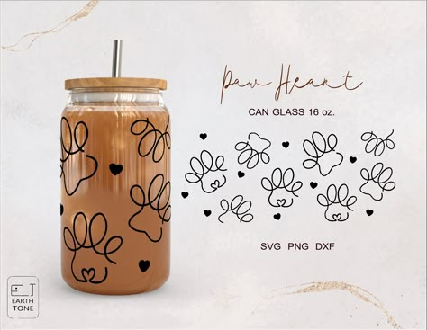 Vinal Ideas Design, Tumbler Cup Designs, Dog Mom Cup, Adobe Photoshop Design, Idee Cricut, Glass Can Wrap, Mama Gifts, Cup Wrap, Libbey Glass