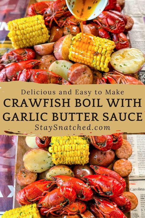 Get ready to savor the authentic taste of a Cajun crawfish boil with our simple recipe. Perfect for gatherings or festive meals, our instructions will help you create a memorable seafood feast featuring succulent crawfish, corn, potatoes, and a blend of aromatic Cajun spices. Frozen Crawfish Boil, Sausage Boil, Cajun Boil, Festive Meals, Dinner Shrimp, Boil Recipes, Cajun Spices, Recipes Grilling, Crawfish Recipes