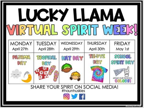 Spirit Week Ideas Preschool, Summer Spirit Week Ideas, Rachael Burnett, Spirit Week Ideas, Daycare Room Design, Spirit Weeks, Spirit Week Themes, August Activities, Activities Director