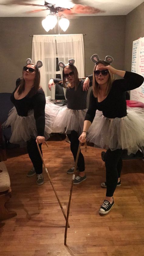 Adult Mouse Costume, Womens Mouse Costume, Three Blind Mice Costume Shrek, 3 Blind Mice Costume Women, Blind Mouse Costume, Rat Costume Women, Three Blind Mice Halloween Costumes, 3 Blind Mice Costume, Mouse Halloween Costumes