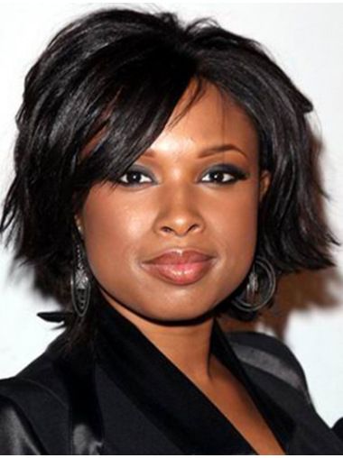 Nice Black Lace Front Chin Length Jennifer Hudson Wigs, Human Hair Celebrity Wigs 2009 Hair, Black Hairstyles For Round Faces, Ciara Hair, Grey Hair Wig, Cheap Human Hair Wigs, Celebrity Wigs, Nia Long, Long Human Hair Wigs, Shaggy Bob