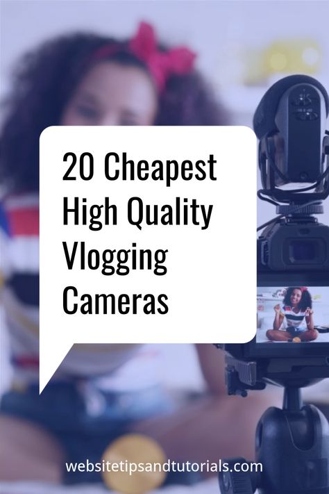 Looking for cheap but high quality vlogging cameras? We’ve got you covered! This is a list of the top 20 cheapest options for cameras ideal for vlogging, blogging & social media. These are video cameras & camcorders that work well with YouTube, include external microphones, come with remote controls, have retractable flashlights & more. #vloggingcamera #vlogging #bestcameraforvideography #bestcameras #videography #budgetcameras #cheapcameras #cheapcamerasforbeginners #cheapcamerasforbloggers Cheap Good Quality Cameras, Cheap Vlogging Camera, Cameras For Vlogging, Camera For Youtube, Cheap Camera, Cheap Cameras, Website Tips, Vlogging Camera, Video Cameras