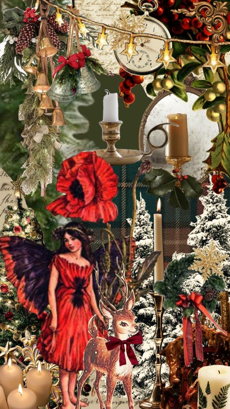 Christmas Tree Fairy, Fire Fairy, Fairycore Fairy, Winter Fairy, Fairy Aesthetic, Vintage Fairies, Christmas Fairy, Green Vintage, Christmas Aesthetic