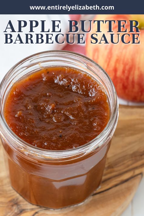 Apple Butter Barbecue Sauce Recipe, Apple Butter Bbq Sauce Recipe, Apple Bbq Sauce Recipe, Apple Butter Bbq Sauce, Pork And Apple Sauce, Butter Bbq Sauce, Ribs Barbecue, Recipe Using Apples, Barbecue Pulled Pork