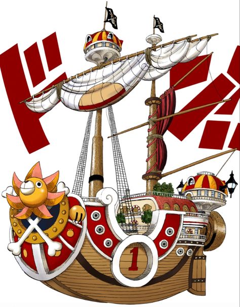 Thousand Sunny One Piece, The Going Merry, The Thousand Sunny, Sunny Go, One Piece Pfp, Thousand Sunny, Going Merry, The Straw Hat Pirates, Straw Hat Pirates