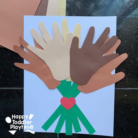 Diversity Crafts For Kids, Juneteenth Art Projects For Kids, Martin Luther King Jr Crafts, Mlk Crafts, Peace Crafts, Diversity Activities, Mlk Jr Day, Kindergarten Art Projects, Cultural Crafts