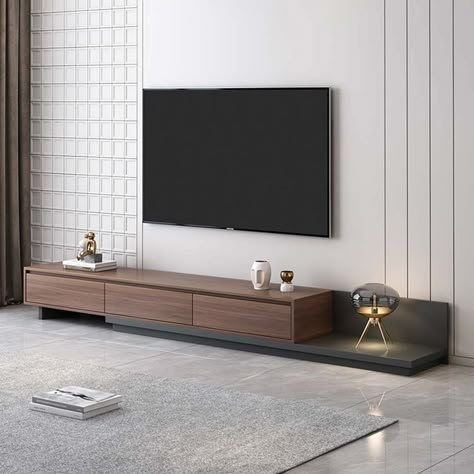 Simple Modern Tv Wall, Tv Unit Minimal, Sleek Tv Unit Design, Wooden Tv Unit Design, Minimal Tv Unit Design, Minimalist Tv Unit Design, Minimal Tv Unit, Minimalist Tv Unit, Tv Stand Minimalist