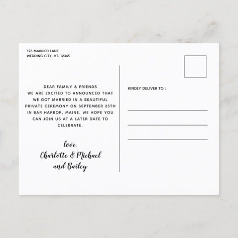 Nothing Fancy Just Love And A Dog Wedding Announcement Postcard  Zazzle Wedding Advertisement, Dog Of Honor, Nothing Fancy Just Love, Zazzle Wedding, Wedding Announcement, Dog Wedding, Wedding Announcements, Just Married, Got Married