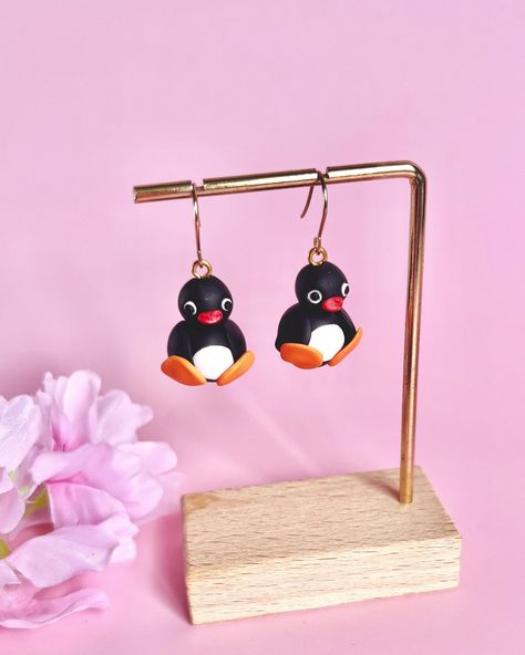 noot noot! 🐧 these little pingu earrings will be coming with me next weekend to tauranga armageddon! very limited stock 😏 #polymerclay #polymerclayearrings #earrings #handmade #nzsmallbusiness #nzmade #armageddonexpo #pingu Penguin Earrings, Noot Noot, Bday Gifts, Limited Stock, Clay Art, Polymer Clay Earrings, 3d Printer, Clay Earrings, Earrings Handmade