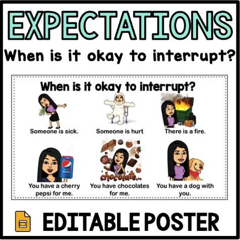 Teacher Expectations, Classroom Expectations Poster, Teacher Posters, Classroom Expectations, Language Arts Elementary, Classroom Printables, First Grade Classroom, Time Saver, Poster Printable