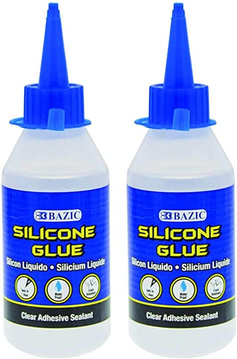 Amazon.com : BAZIC 3.38 Oz. (100 mL) Silicone Clear Glue, Great for Glass Window Plastic Kitchen Home Improvement Quick Repair, Waterproof Crack Resistant, 2-Pack : Office Products Silicone Glue, Clear Glue, Httyd, Office Products, Kitchen Home, Home Repair, Mustard Bottle, Adhesive Vinyl, Glass Window