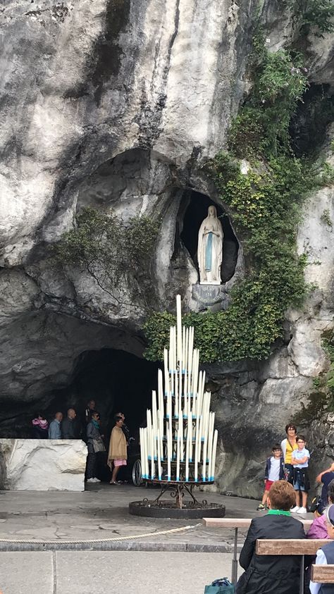 The grotto in Lourdes The Grotto, Road, Travel