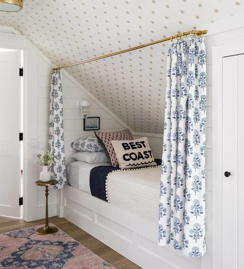 Portfolio of Projects — Hunter Hill Interiors | New England-based full-service interior design firm Bed Against Wall, New England Bedroom, Cottage Cozy, Valley Cottage, Bunk Rooms, Small Cottages, Beach Clubs, Southern Living Homes, Hill Interiors