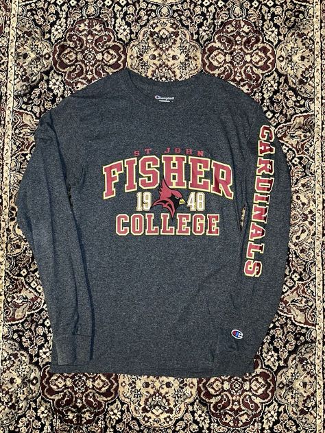 New! Champion St. John Fisher College Long Sleeve Athletic T-Shirt Men’s Size S RARE was just added to eBay. Check it out! #eBay #eBaySeller St John Fisher, August 12, Brands Outlet, T Shirt Men, Ebay Seller, St John, Shirt Men, Check It Out, Mens Accessories