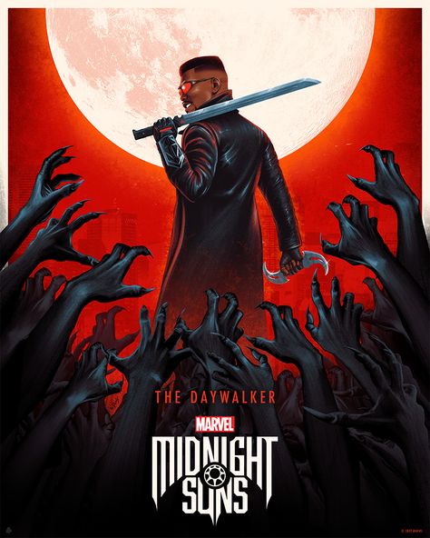 Amazing Illustrations, Posters and Comic Covers by Doaly » Design You Trust Marvel's Midnight Suns, Star Wars Rogue Squadron, Eric Brooks, Midnight Suns, Midnight Son, Car Chase, Stranger Things Poster, Enter The Dragon, Batman Begins