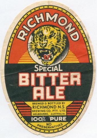 Richmond Bitter Ale Bitter Ale, Colonial Australia, Australian Beer, Nostalgia Toys, Adventure Poster, Beer Ads, Country Photos, Old Beer Cans, Vintage Beer Labels