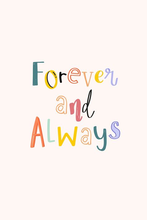 Word art Forever and always psd colorful doodle | free image by rawpixel.com / Chayanit Typography Doodle, Doodle Font, You Give Me Butterflies, Give Me Butterflies, Free Illustration Images, Forever And Always, Doodle Fonts, Butterfly Illustration, Beige Background