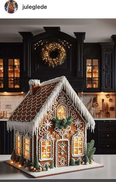 Unique Gingerbread House Ideas Easy, Gingerbread House Decor Ideas, Free Gingerbread Printables, Christmas Gingerbread House Ideas, Cute Gingerbread House Ideas, Gingerbread House Display, Homemade Gingerbread House, Gingerbread House Patterns, Cool Gingerbread Houses